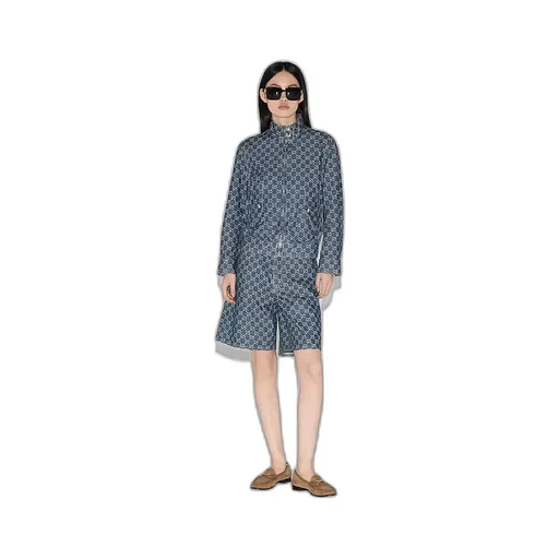 Gg Denim Jacquard Jacket