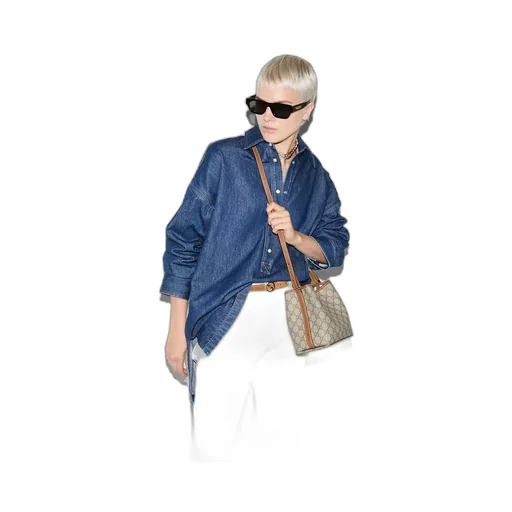 Gg Emblem Small Bucket Bag