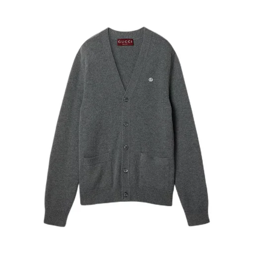 Embroidered Wool Cashmere Cardigan