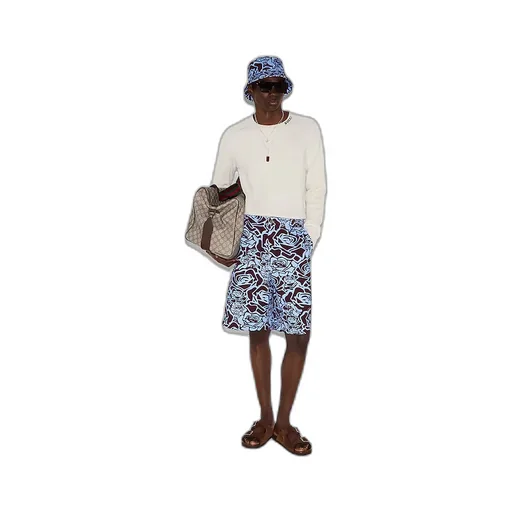 Silk Cotton Jumper With Intarsia