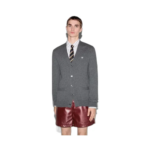 Embroidered Wool Cashmere Cardigan
