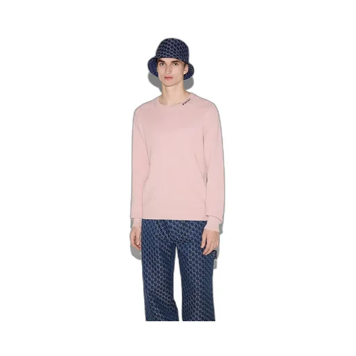 Silk Cotton Jumper With Intarsia