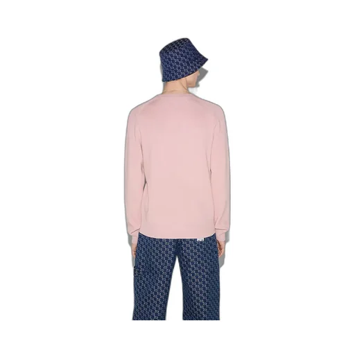 Silk Cotton Jumper With Intarsia