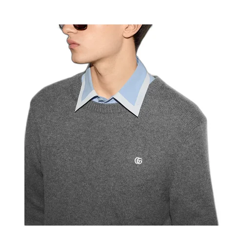 Embroidered Wool Cashmere Jumper