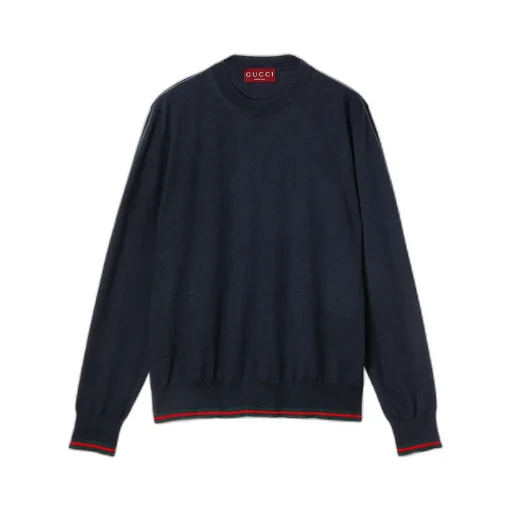 Wool Knit Jumper With Web