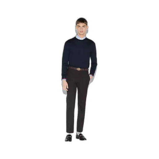 Wool Knit Jumper With Web