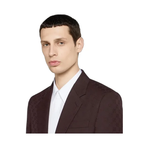 Gg Wool Jacquard Suit