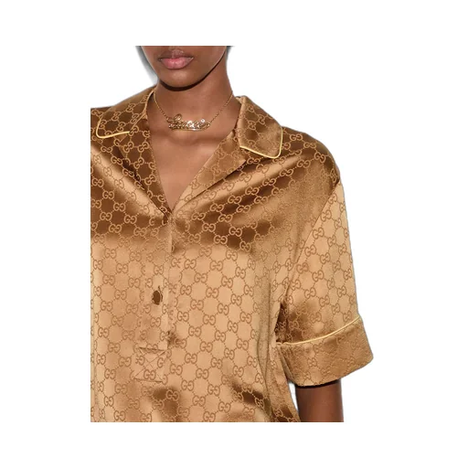 Gg Satin Shirt