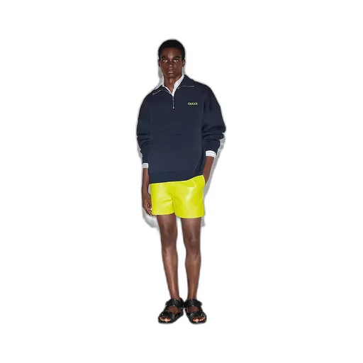 Jersey Half-Zip Jacket With Patch