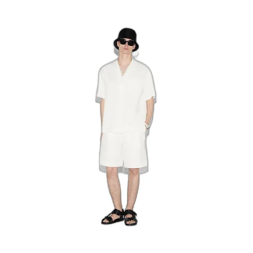 Linen Blend Gg Canvas Shirt