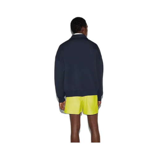 Jersey Half-Zip Jacket With Patch