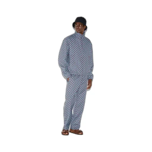 Gg Pied-De-Poule Wool Leisure Trousers
