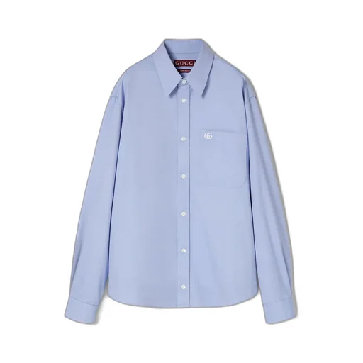Embroidered Oxford Cotton Shirt