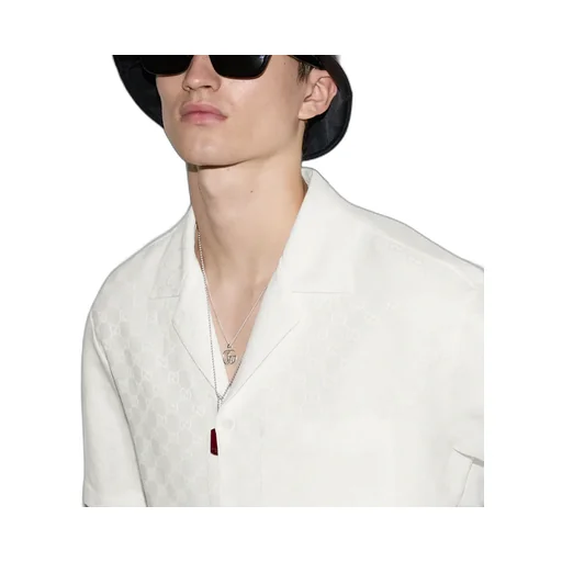 Linen Blend Gg Canvas Shirt
