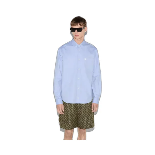 Embroidered Oxford Cotton Shirt