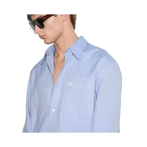 Embroidered Oxford Cotton Shirt