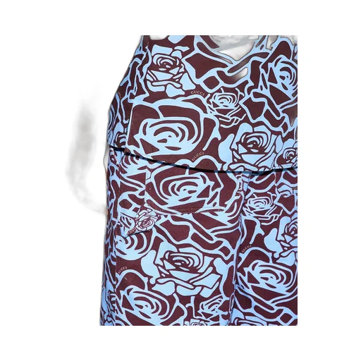 Printed Cotton Gabardine Shorts