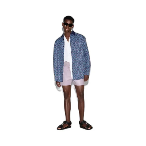 Gg Vichy Cotton Wool Jacquard Shirt