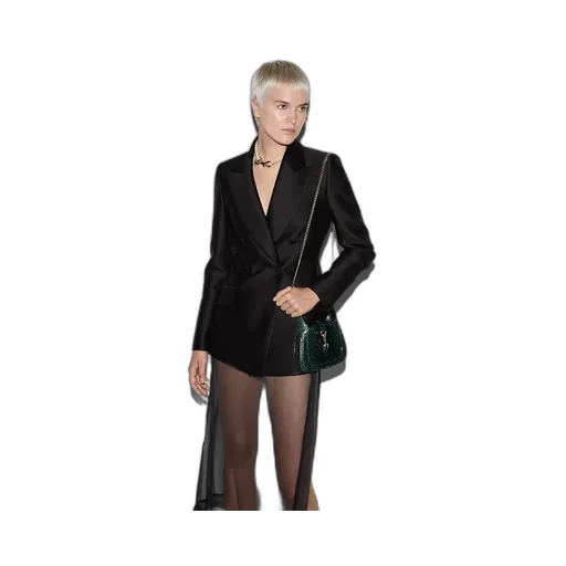 Wool Silk Gabardine Jacket