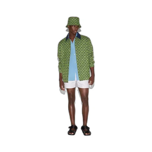 Gg Gingham Cotton Wool Jacket