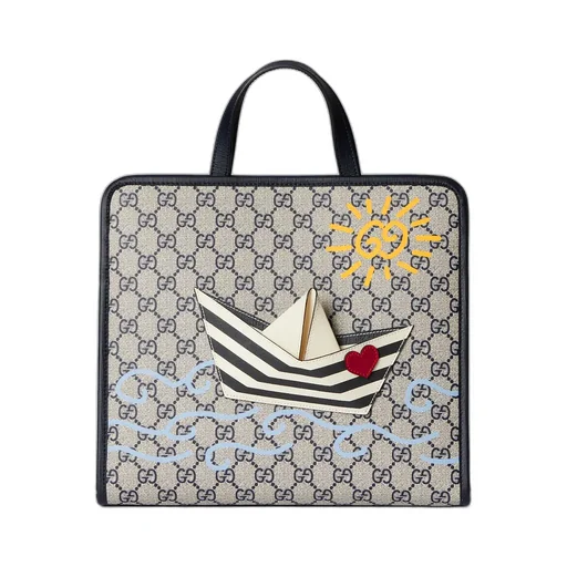 Children's Printed Gg Tote Bag