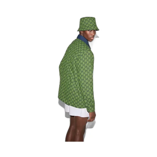 Gg Gingham Cotton Wool Jacket