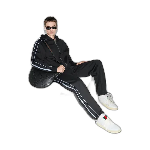 Embroidered Jersey Trouser