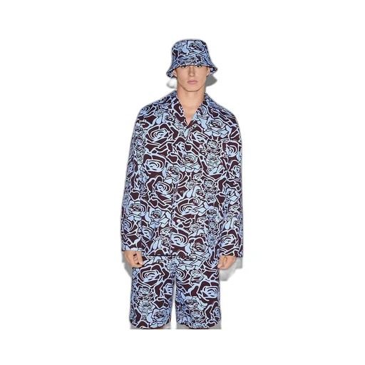 Printed Cotton Gabardine Jacket