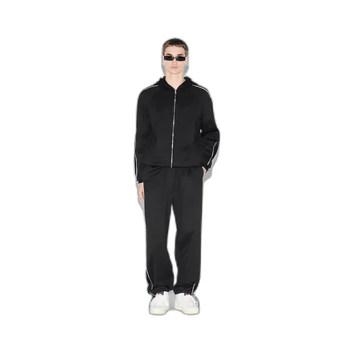 Embroidered Jersey Zip Jacket