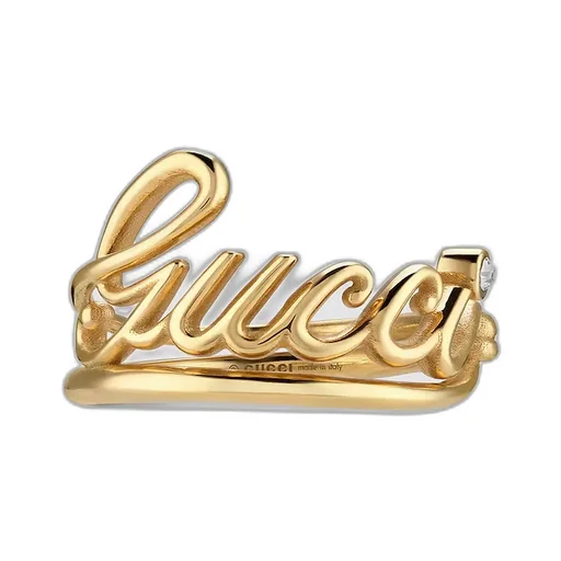 Wide Ring With Gucci Script