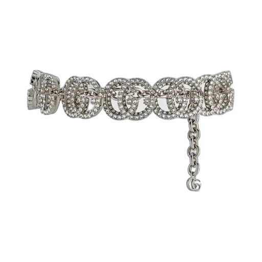 Gg Marmont Crystal Choker Necklace