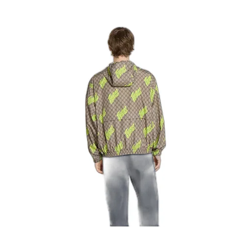Printed Poplin Tech Zip Jacket