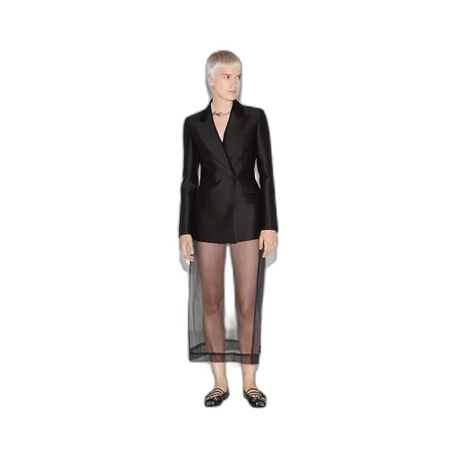 Wool Silk Gabardine Jacket