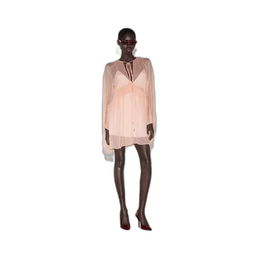 Silk Chiffon Creponne Dress