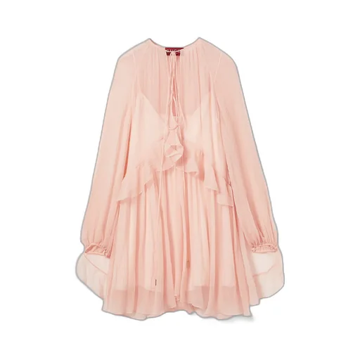 Silk Chiffon Creponne Dress