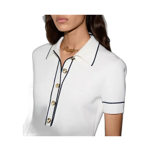Fine Wool Polo Dress