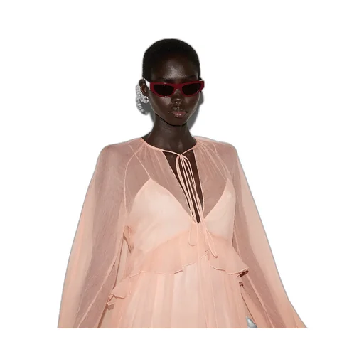 Silk Chiffon Creponne Dress