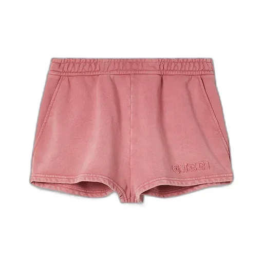 Embroidered Cotton Jersey Shorts