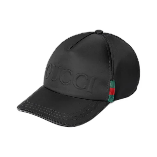 Nylon Baseball Hat With Gucci Logo