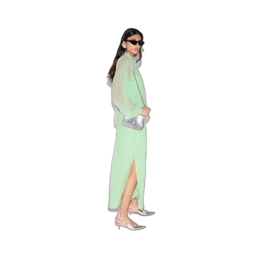 Silk Chiffon Creponne Skirt