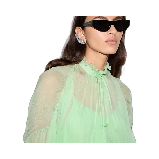 Silk Chiffon Creponne Top
