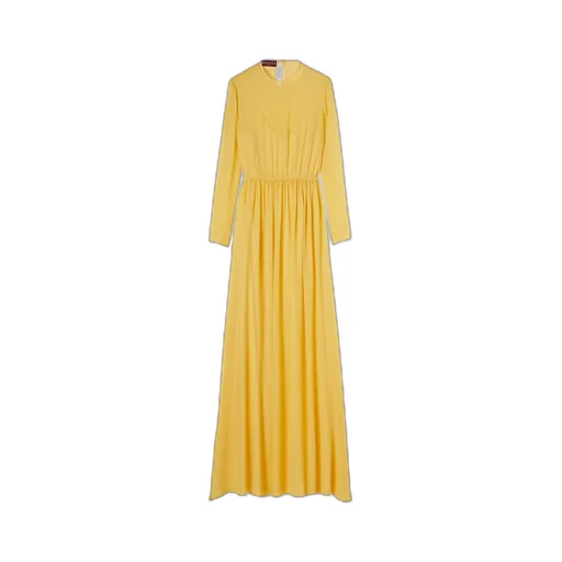 Long Silk Georgette Dress