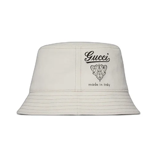 Printed Cotton Canvas Bucket Hat