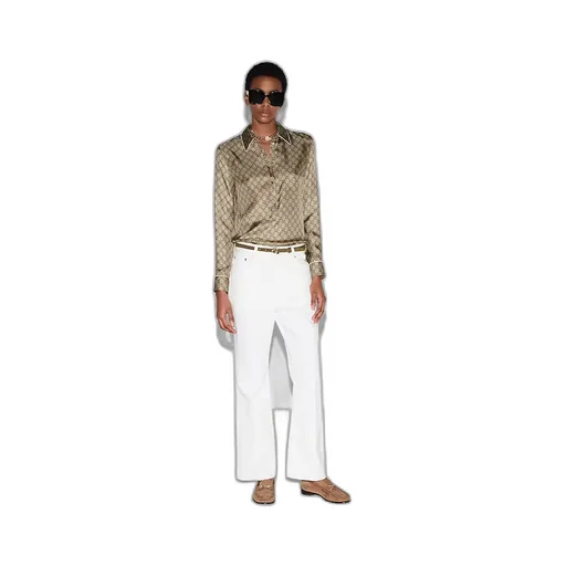 Printed Silk Twill Shirt