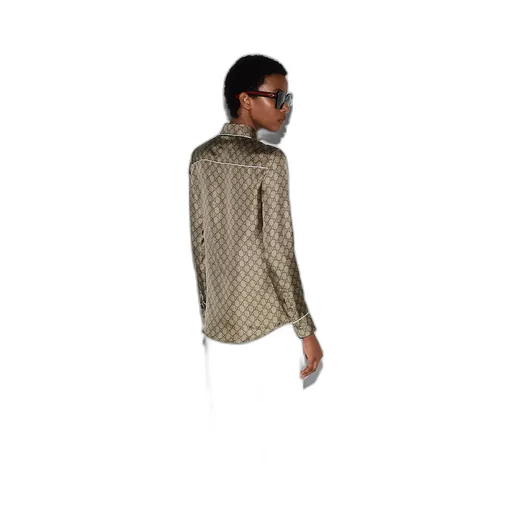 Printed Silk Twill Shirt