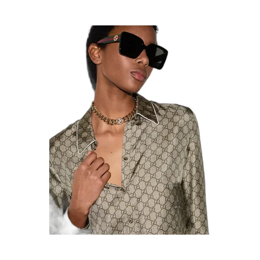 Printed Silk Twill Shirt