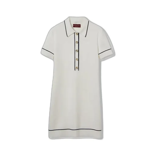 Fine Wool Polo Dress