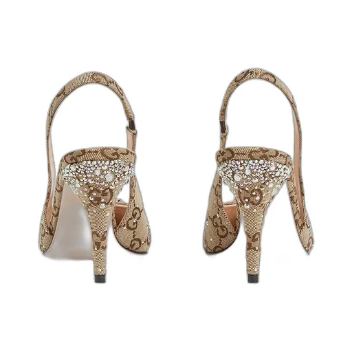 Slingback Pump With Crystal Horsebit