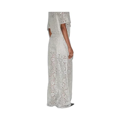 Floral Lace Lamé Trouser