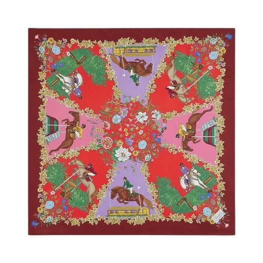 Printed Silk Twill Carré